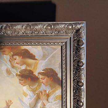 Amazon.co.jp: キャンバス プリントアート ブグロー 聖母と天使 絵画